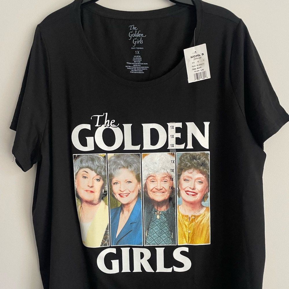 The Golden Girls T shirts for women’s size 1X Black color new with tag